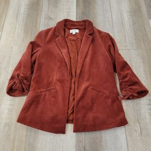 Elle open front blazer